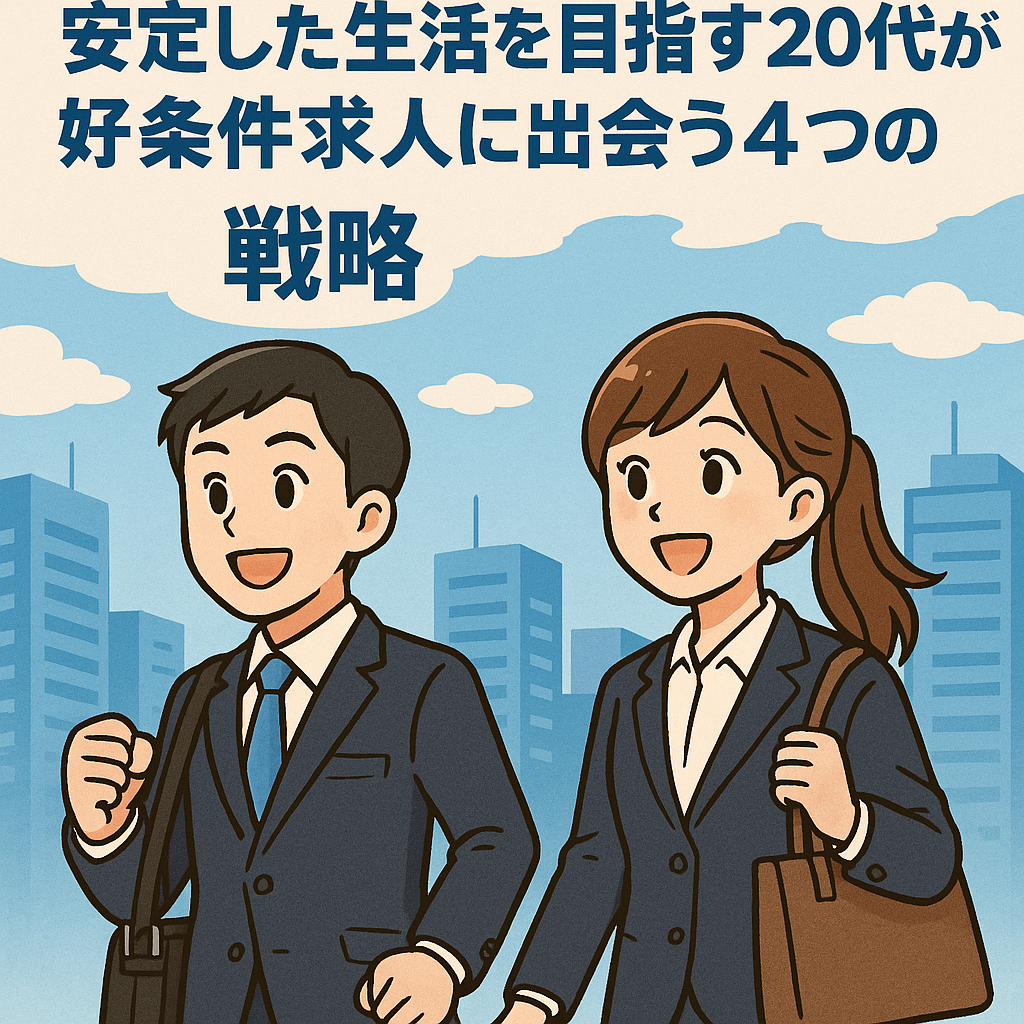 高卒フリーターから正社員へ！安定した生活を目指す20代が、好条件求人に出会う4つの戦略