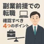 副業OKの時代に備える！転職前に必ず確認したい4つの重要ポイントと気をつける注意点とは？