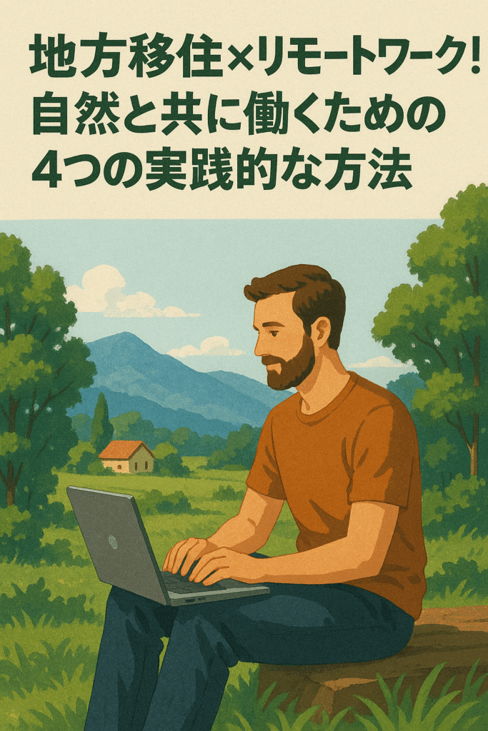地方移住×複業リモートワーク時代の到来！自然と共に生活しながら働くための4つの実践的な方法